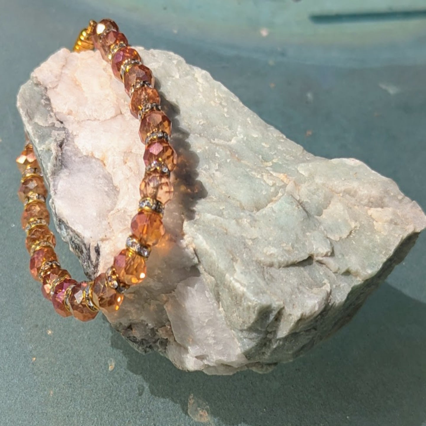 Golden Crystal Bracelet