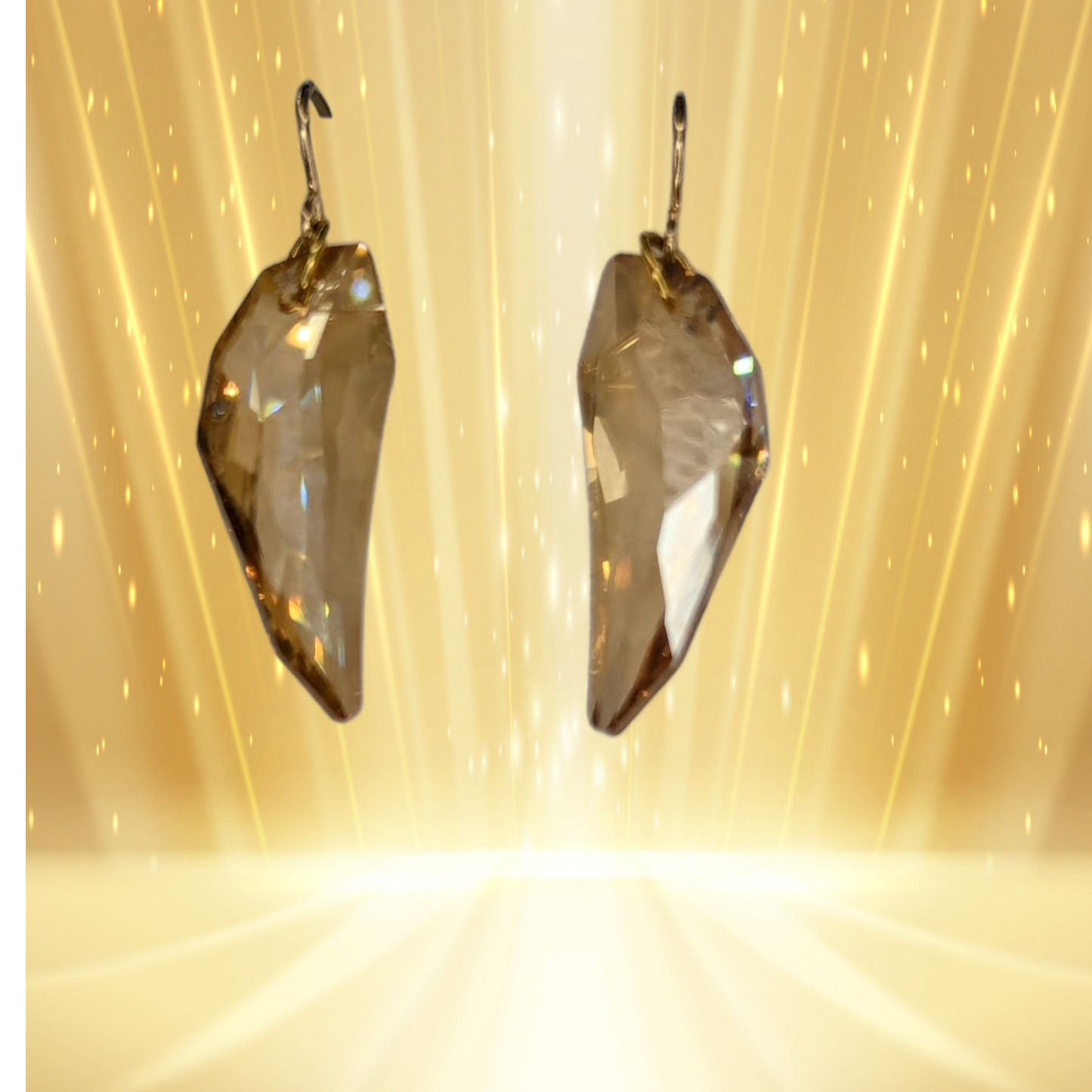 Gold Crystal Earrings