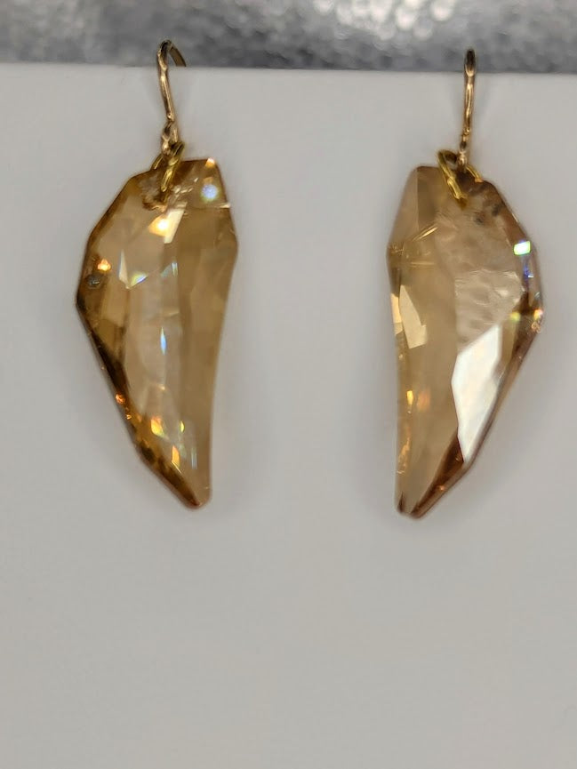 Gold Crystal Earrings