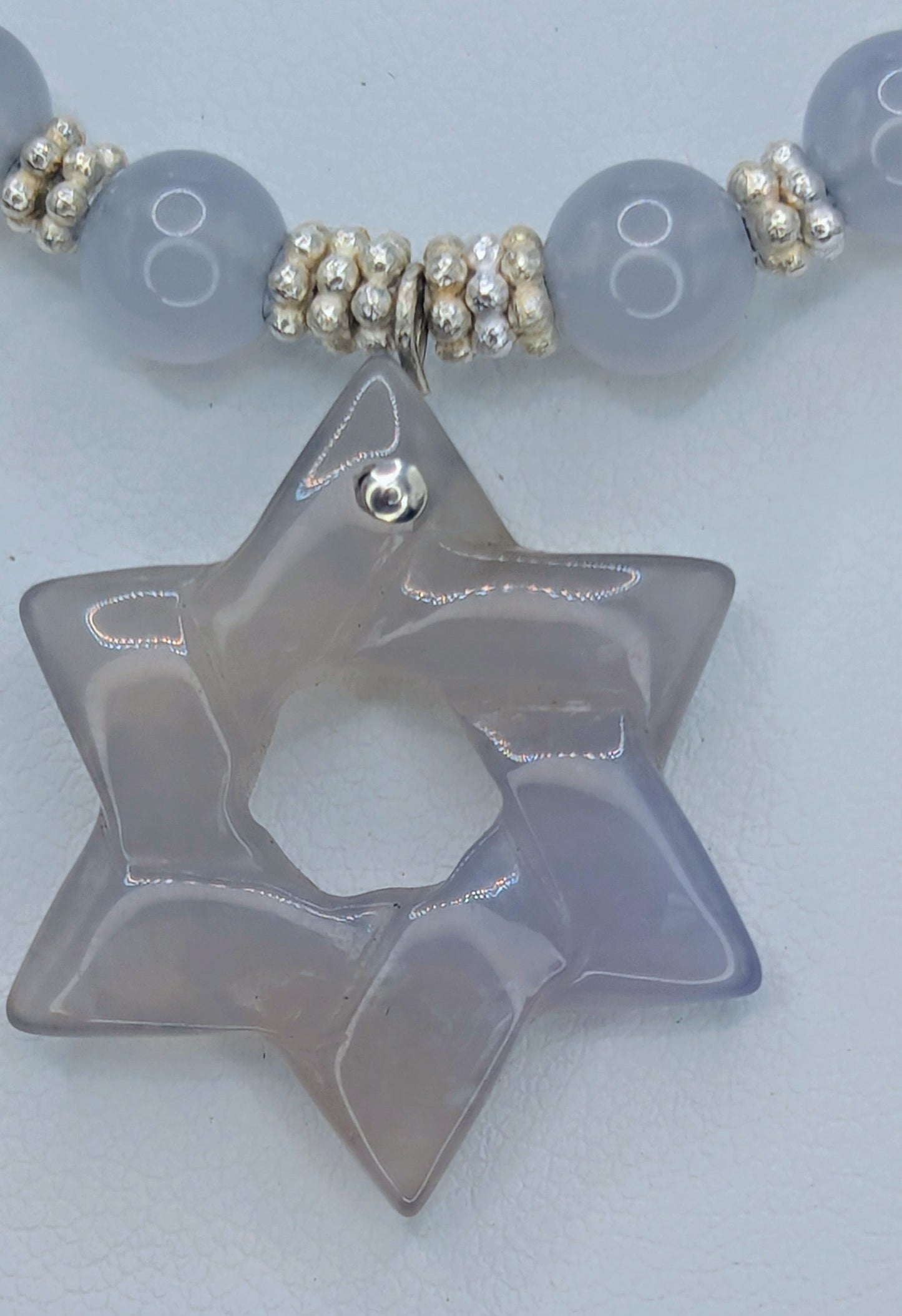 Star of David, Blue Chalcedony