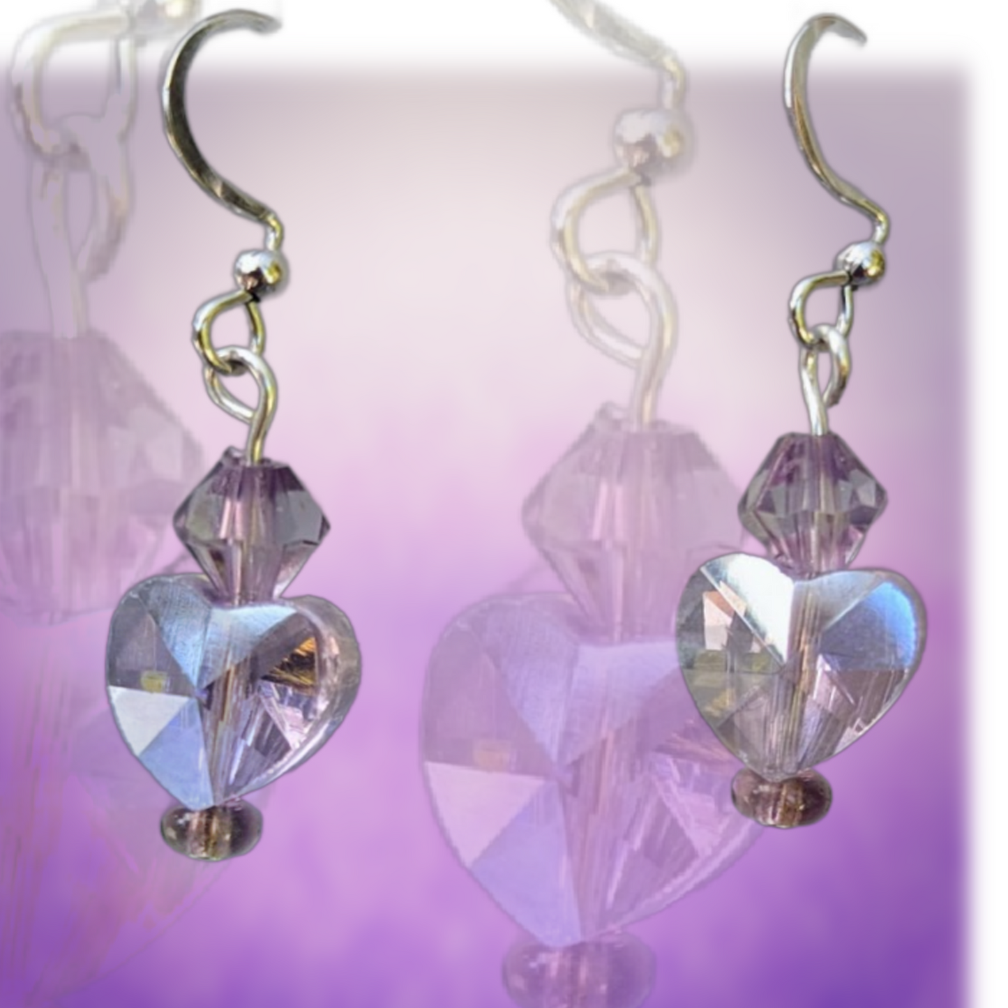 Crystal Heart Earrings