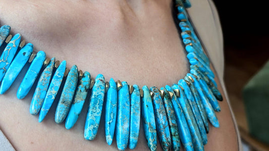 Dramatic Southwest River Jasper Necklace