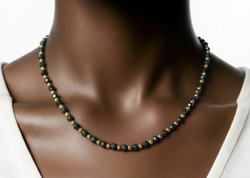 Green and Gold Necklace