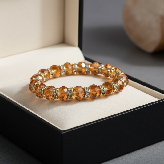 Golden Crystal Bracelet