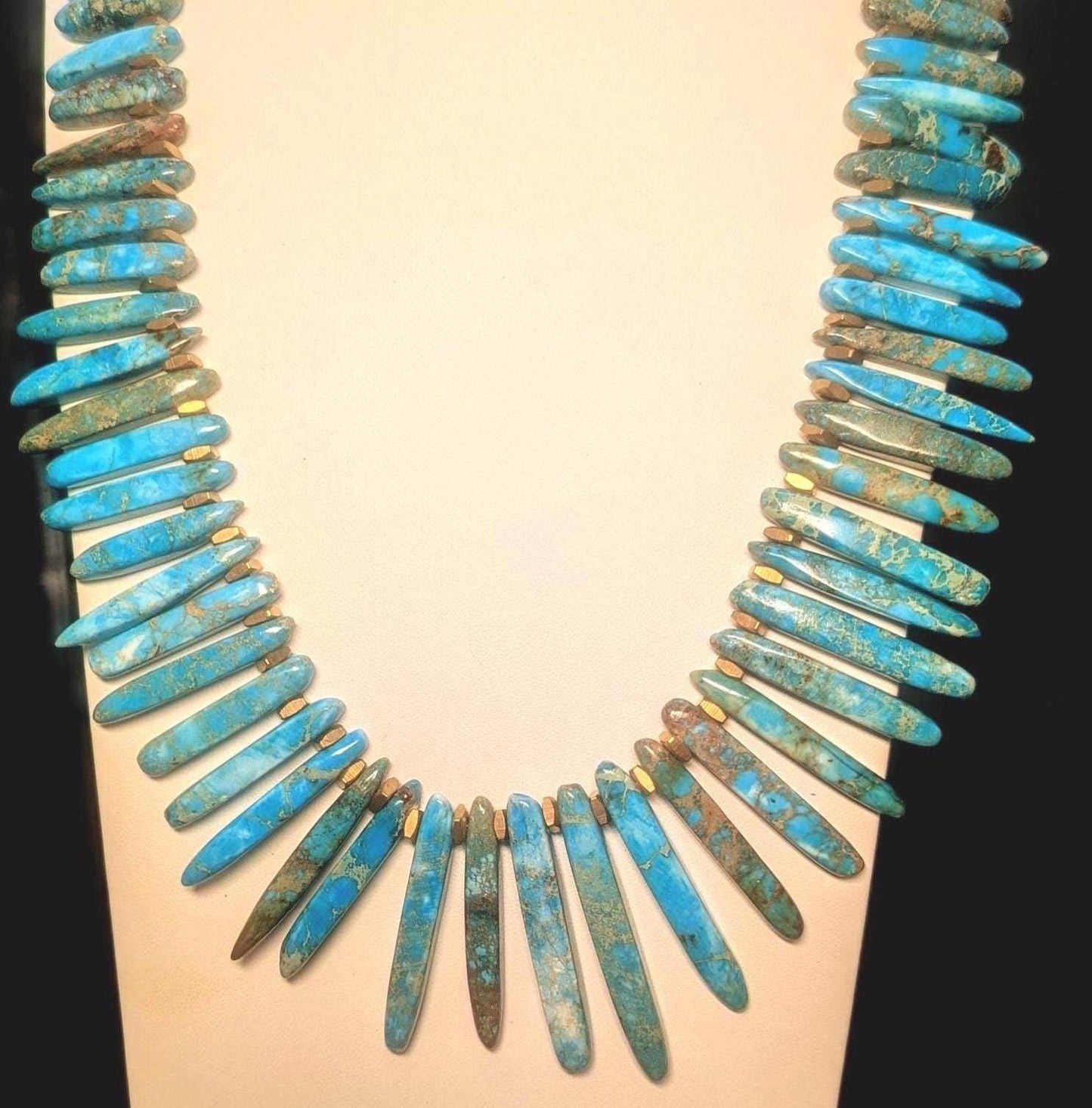 Dramatic Southwest River Jasper Necklace