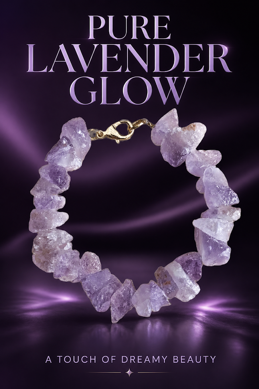 Raw Amethyst Chunk Bracelet – Natural Statement Gemstone Bracelet