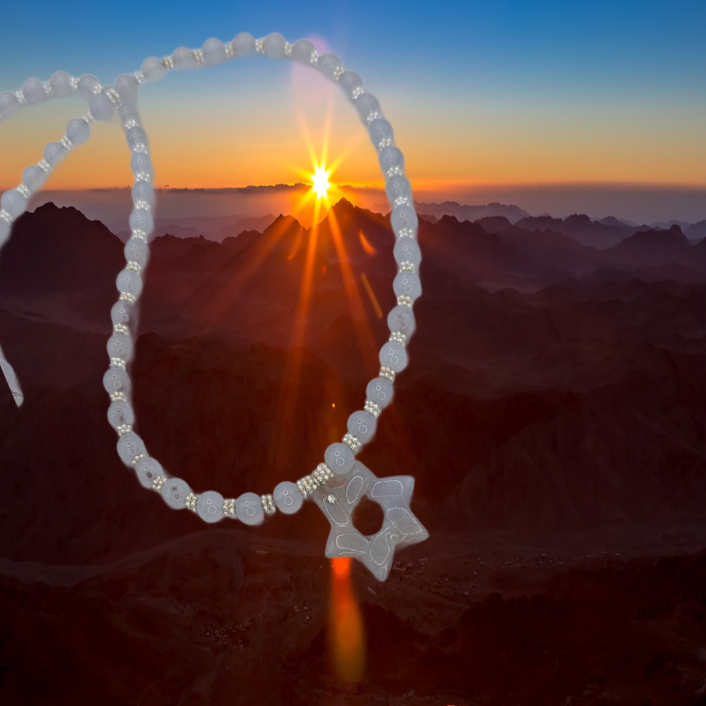 Star of David, Blue Chalcedony