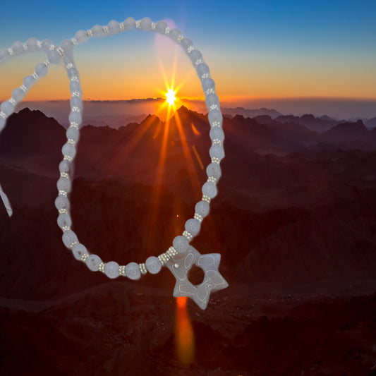 Star of David, Blue Chalcedony