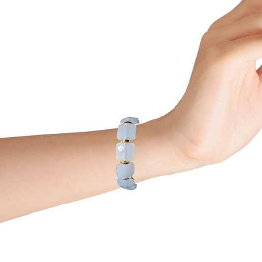Blue Chalcedony Bracelest