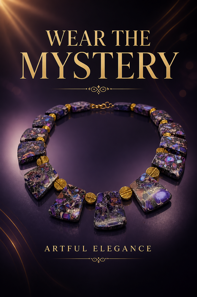 Royal Violet Jasper Statement Necklace