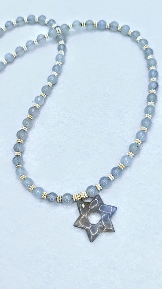 Star of David, Blue Chalcedony