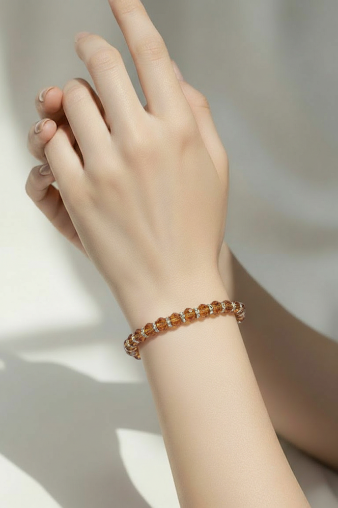 Golden Crystal Bracelet