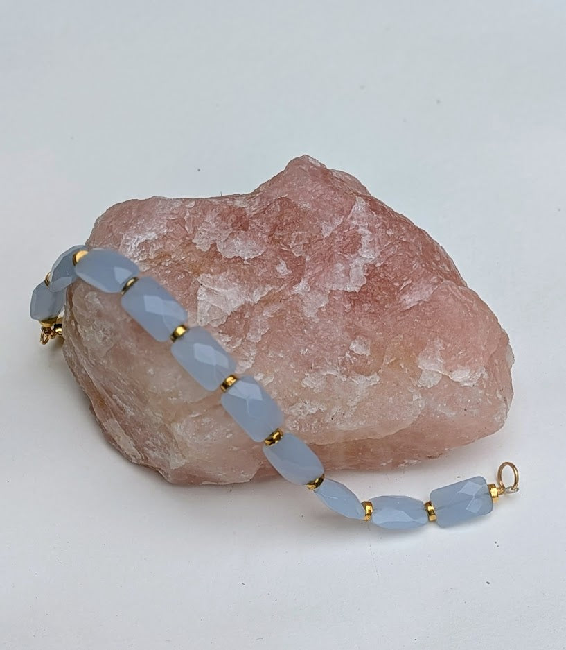 Blue Chalcedony Bracelest